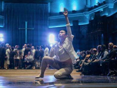 Mia J. Chong performing in Path of Miracles